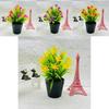 30cm Artificial Orchid Green Plant Plastic Pot For Hotel Window Showcase Decor
