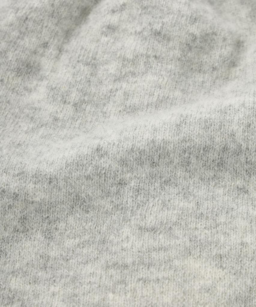 COVERNAT WOMAN Clover Heart Angora Pattern Beanie Gray