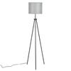 Pulling   Tripod Floor Lamp Modern Design Standing Light with Linen Lampshade for Living Room Bedroom Study Room  
