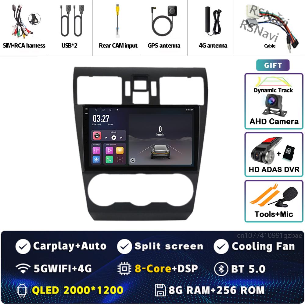 Android 14 Carplay Car Radio For Subaru WRX Forester 4 SJ 2016 - 2022 Multimedia Video Player Navigation GPS Stereo 2Din DVD DSP
