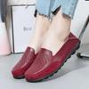 Moccasins Women Flats Shoes Spring and Autumn New Woman Slip On Casual Loafers Genuine Leather Woman Shoes Zapatos Mujer 35-44