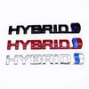 3D HYBRID Refitting Metal Emblem Badge Car Logo Stickers for Toyota Prius Camry RAV4 Crown Auris Exterior Decorate Accessories