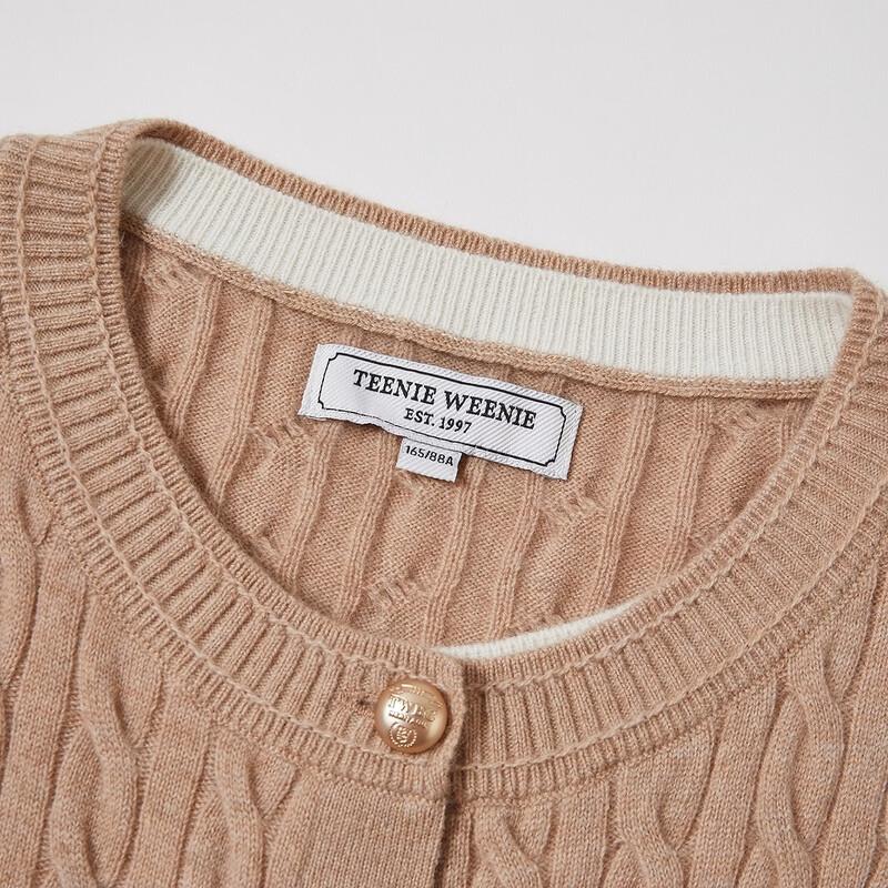 Teenie Weenie Women's Bear Simple Knit Cardigan