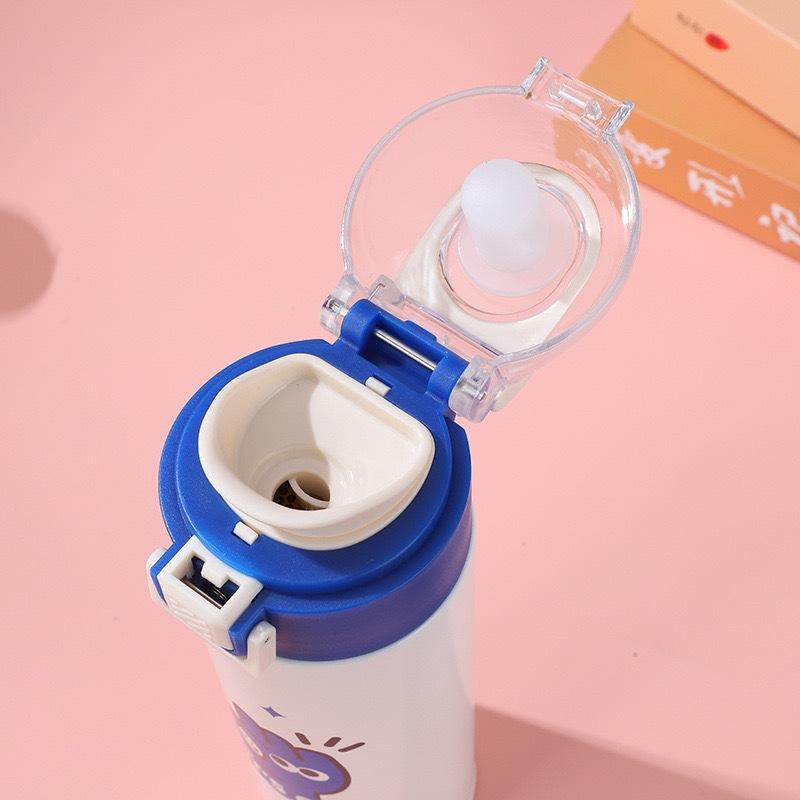 Water Bottle Thickened 111 Double Drink Bounce Cup Vacuum Double Layer Thermos Cup Portable Water Cup Gift Cup