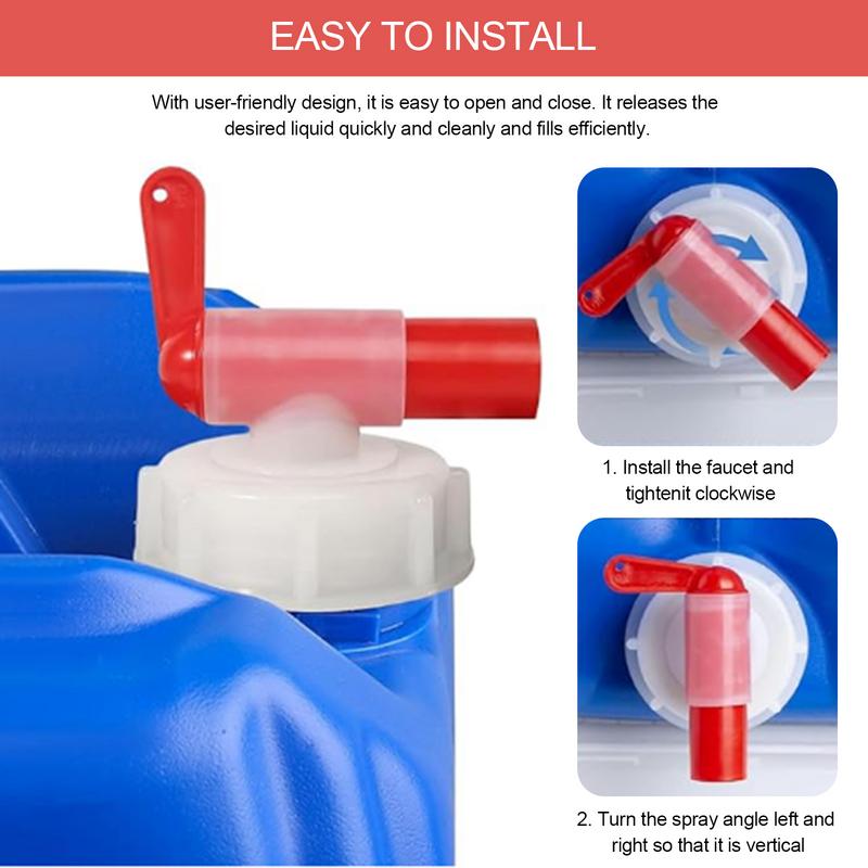 Kitchen Water Faucet Garden Plant Irrigation Tap With Thread Home Threaded Faucet Leak-proof Canister Pourer For 15-60 Liter