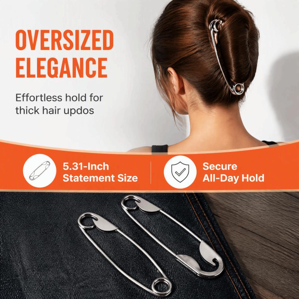 5pcs Heavy Duty Giant Safety Pins Fashion Jumbo Safety Pins Funny Extra Large Pins  For Laundry