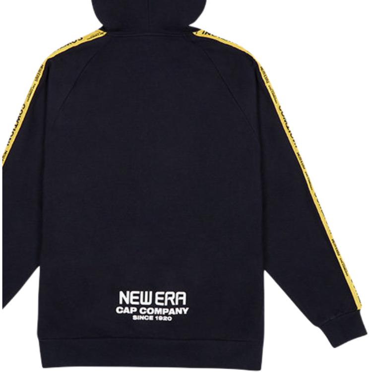 New Era Letter Print Pullover Sweatshirt Unisex sweatshirts Black 12718539