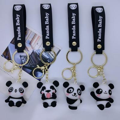 New Creative Cartoon Panda Doll Keychain Bag Car Keychain Accessories Gift Wholesale Cute Personalized Gifts Y2k Fashion Toys