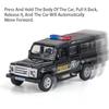 1/36 Mercedes Benz Dodge Police CarToy Model  Alloy Diecasts Pull Back Function 2 Doors Opened Rubber Tires Toys For Kids' Gifts