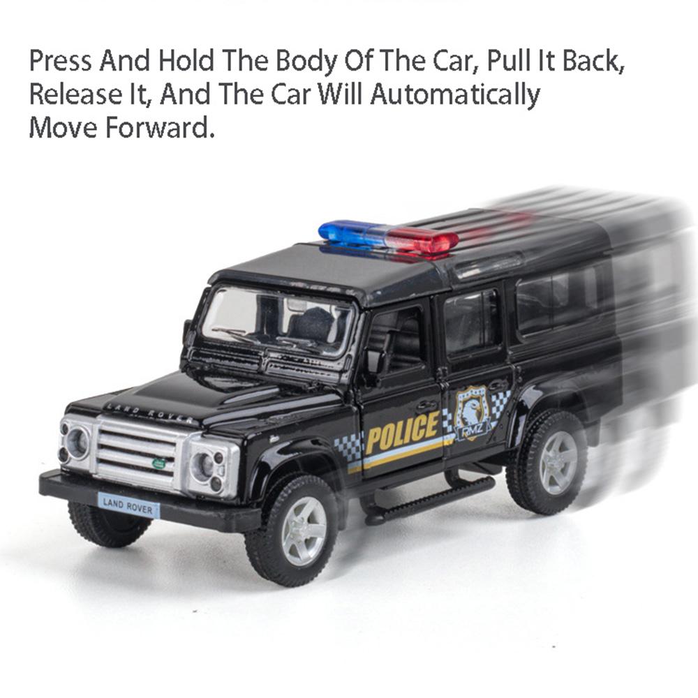 1/36 Mercedes Benz Dodge Police CarToy Model Alloy Diecasts Pull Back Function 2 Doors Opened Rubber Tires Toys For Kids' Gifts