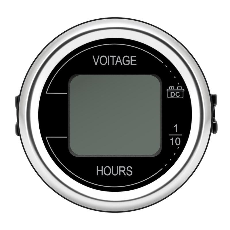 DC 12V 24V Car Voltage Gauge 52MM Hour Meter LED Digital Display 12V 24V Waterproof Voltmeter Round Voltage Meter Volt Detector