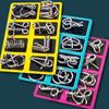 8Pcs/Set Metal Puzzle Ring Brain Teaser 3D Wire Puzzle Game Kids Adults Mind