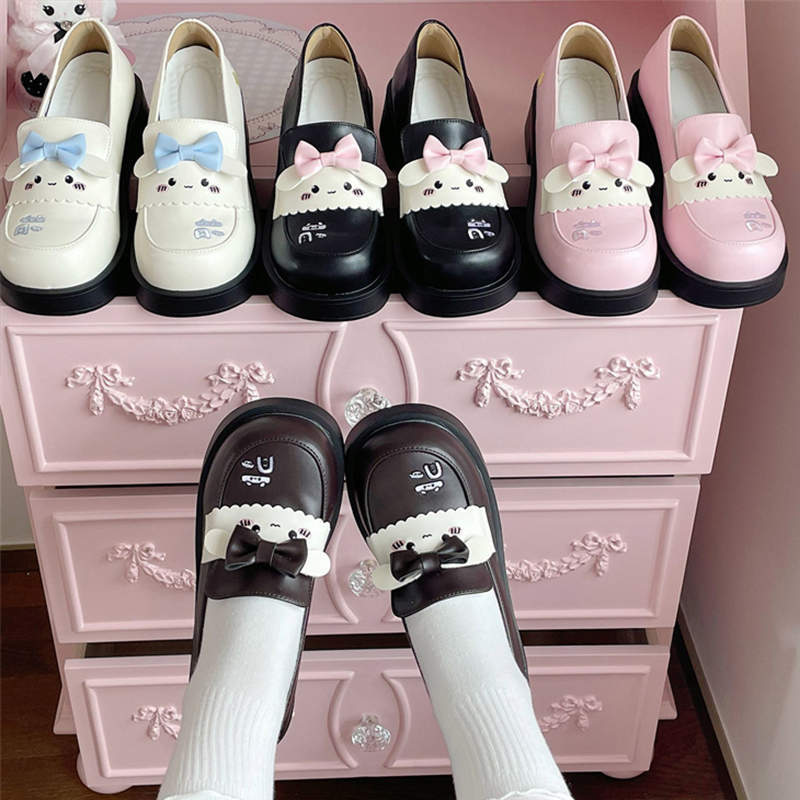 Raised thick-soled cute round head uniform shoes Spring and Autumn new original JK super soft Lolita girl college style