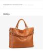 Women's Genuine Leather Large Capacity Crossbody Tote Bag - Top Layer Cowhide, New Style, High-End Shoulder Handbag for Commuting.