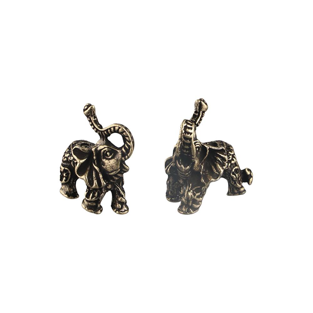 Fu Character Zinc Zinc Alloy Elephant Wealth Texts Elephant Miniatures Lucky   Desktop