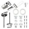 Stainless Steel Toilet Seat Hinges Replacement Parts Attachment Set for Reliable and Stable Fit Compatible with of Toilet Seats