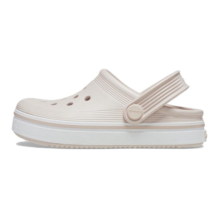 Crocs Comfortable Versatile Non-Slip Durable Childrens Sandals Kids Sandals Pink White 208477-6UR