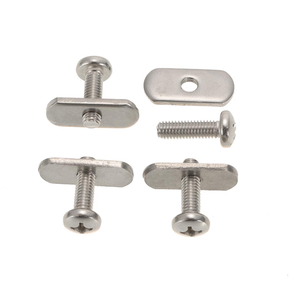 4 Stainless Steel Kayak Rail Track Screws & Track Nuts Hardware Gear Mounting Replacement Kit for Kayaks Canoes Boats