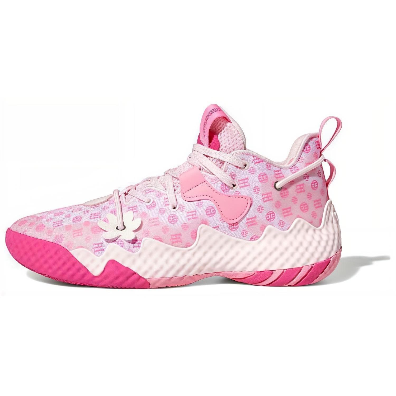 (GS) adidas Harden Volume 6 Clear Pink Monogram Kids GV7059 EU 40⅔
