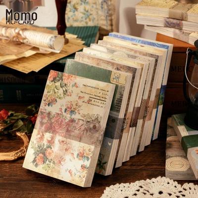 Mò Mò Material Retro Journal: Morning & Evening Series - 100 Sheets, 8 Styles
