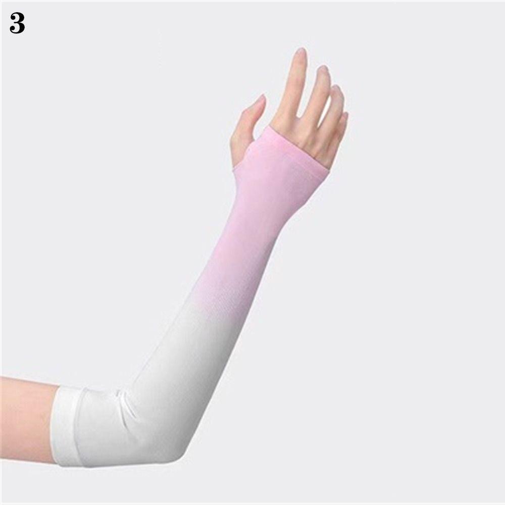 Outdoor Cool Ice Silk Anti-UV Arm Sleeves Elbow Cover Sun Protection