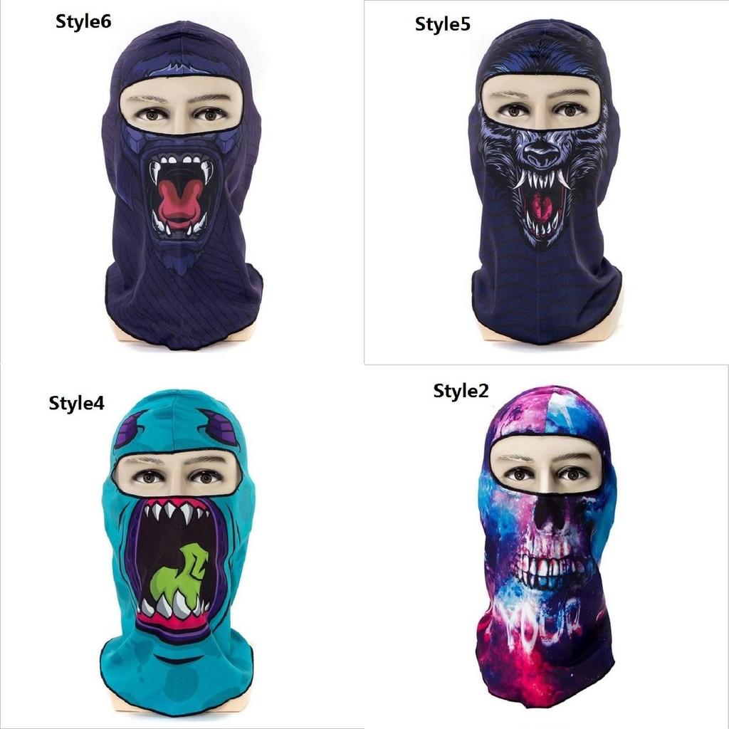 Stilvolle Winddichte Und Warme Radmaske Unisex Skimaske Mit Einzigartigen Drucken