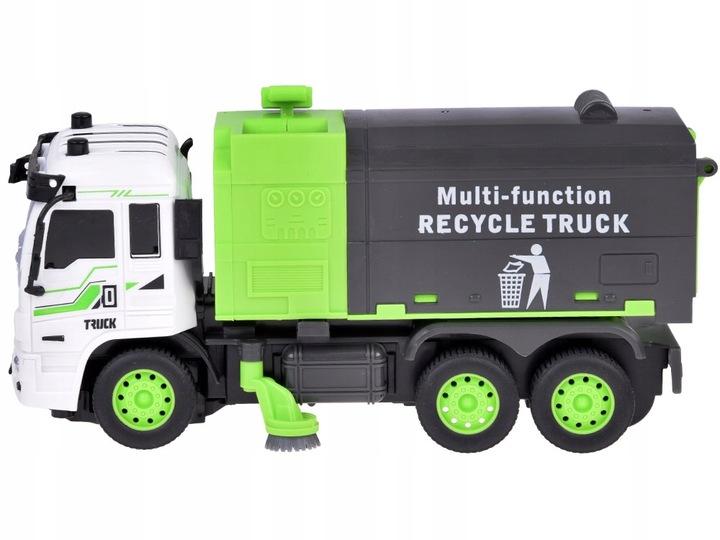 Auto Śmieciarka + Światło Autko Zdalnie Sterowane Pilotem Rc0684