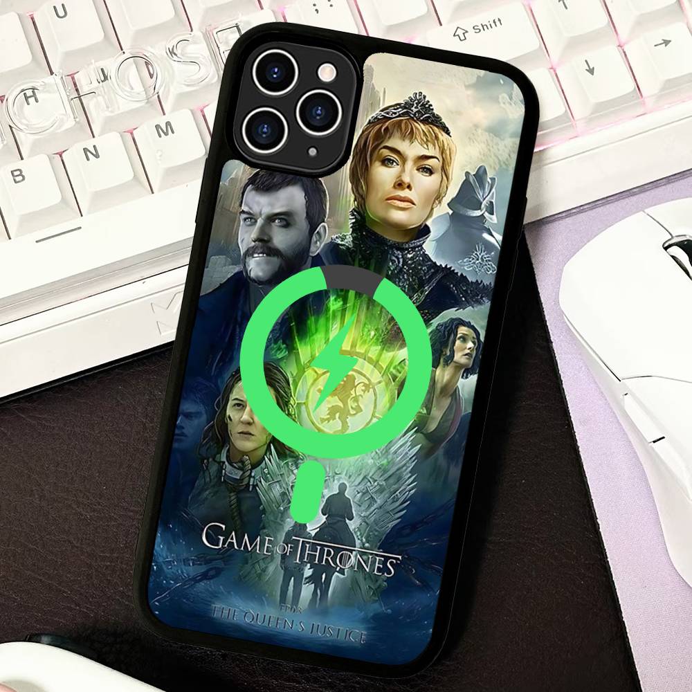 Film G-Game Of T-Thrones Phone Case For IPhone 13 14 15 11 12 16 17 Pro Max Plus For Magsafe Magnetic Shell