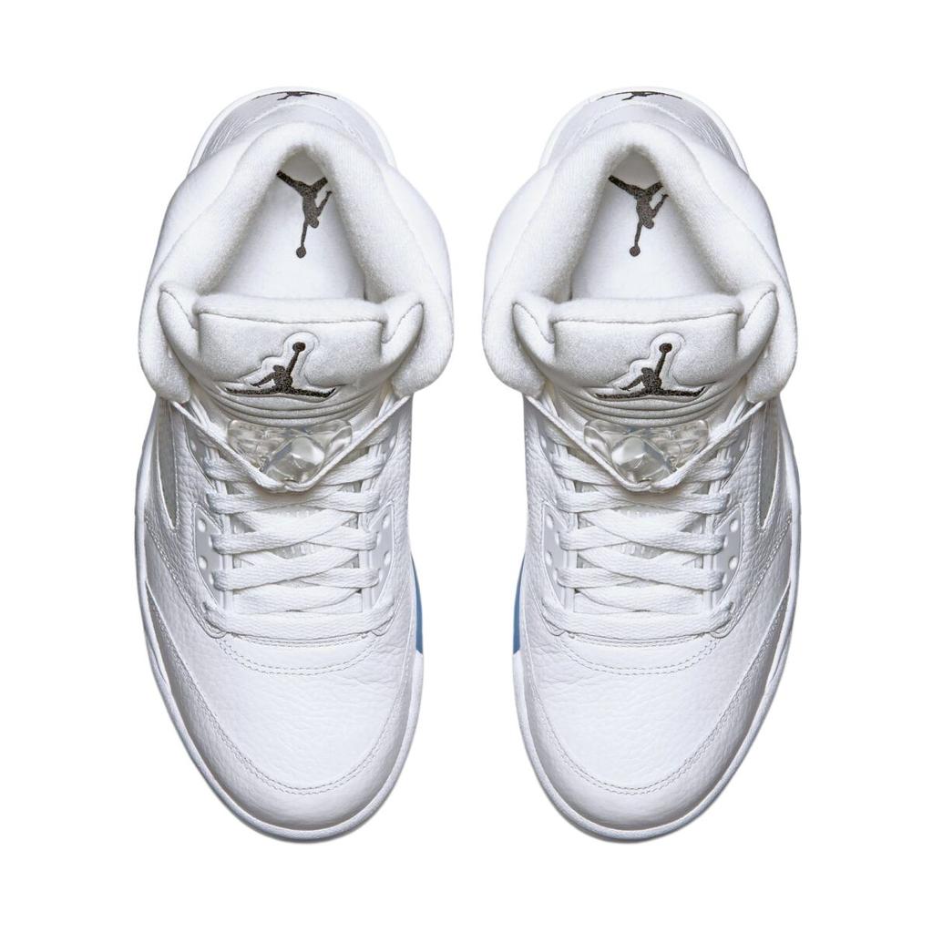 Air Jordan 5 Retro White Metallic 2026 Men Sneakers Metallic-Silver Black HQ7978-103