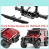 Cnc Aluminum Front Rear Winch Bumper Set For 1/10 Rc Crawler Traxxas Trx-4