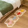 Tappeto in Cashmere Sintetico Morbido Assorbente Tappetino da Bagno Tappeto Comodino Camera da Letto Bambina Decorazione per la Casa