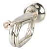 Military Style Trumpet C Key Brass Easy To Play Trumpet with Mouthpiece for Beginners Gift Silver