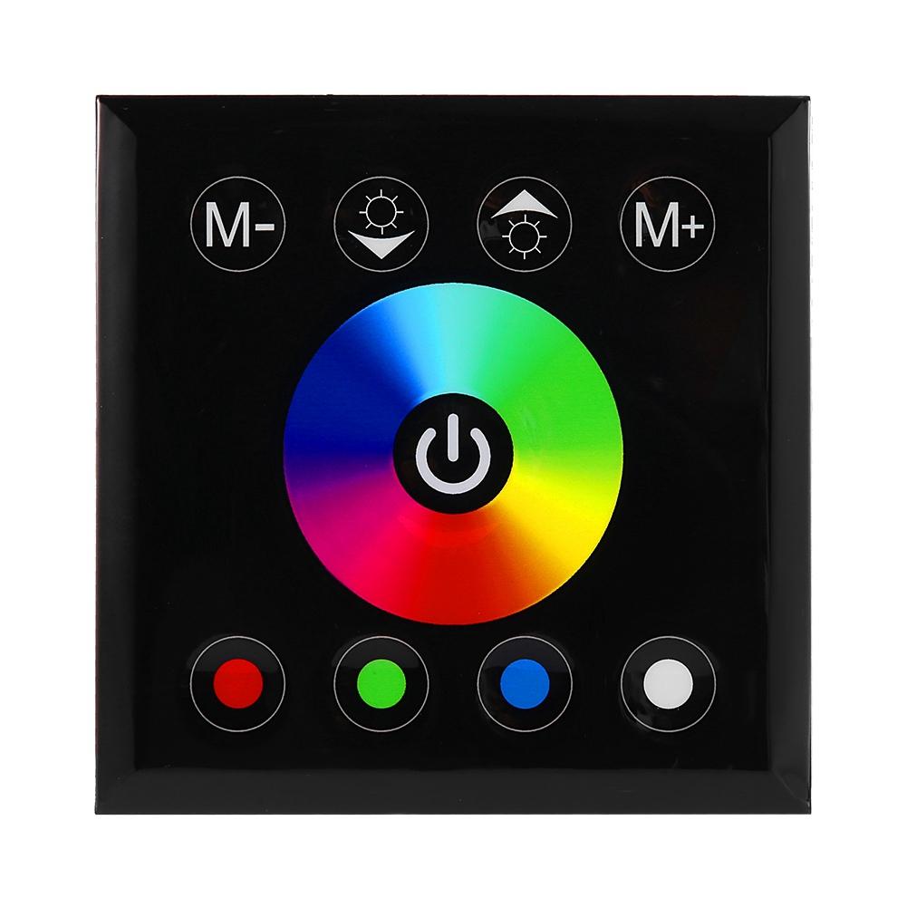 Wall Mounted Colorful RGBW LED Touch Panel Controller Dimmer Switch for LED Strip Light