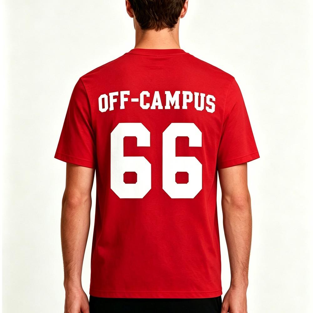 Off-Campus 66 Hockey Romance Shirt Off Campus High Quality Pure Cotton T Shirt Unisex Summer Round Neck Comfortable Short Sleeve