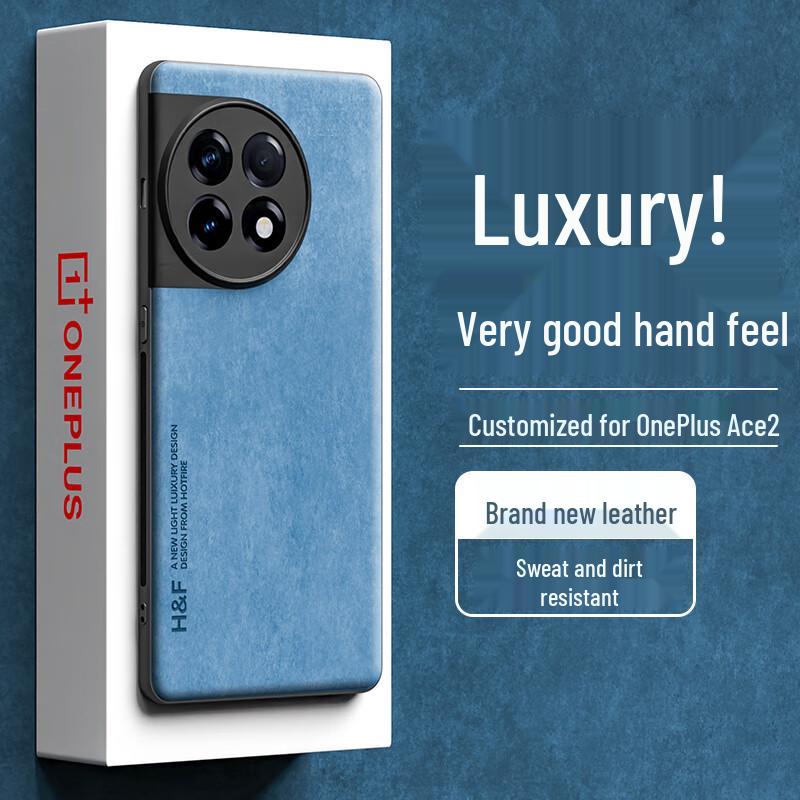 

Rehuo Skin-Feel Nubuck Matte Full-Wrap Phone Case for OnePlus Ace Series OnePlus Ace 2