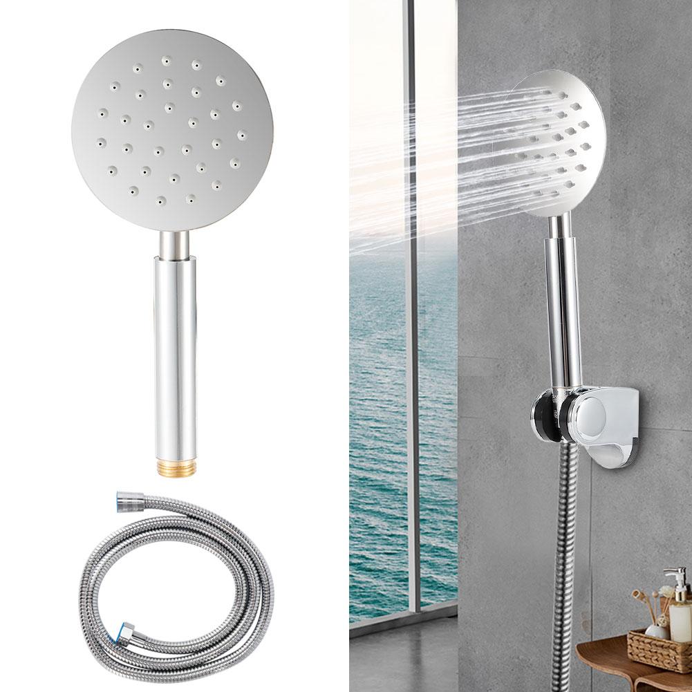 G1/2in Gewinde Handbrausekopf Hochdruck Runder Duschkopf Duschsprüher für Zuhause