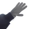 HERMES  H232006G_G1S M  Gloves Charbon/gray cashmere/Polyurethane Women