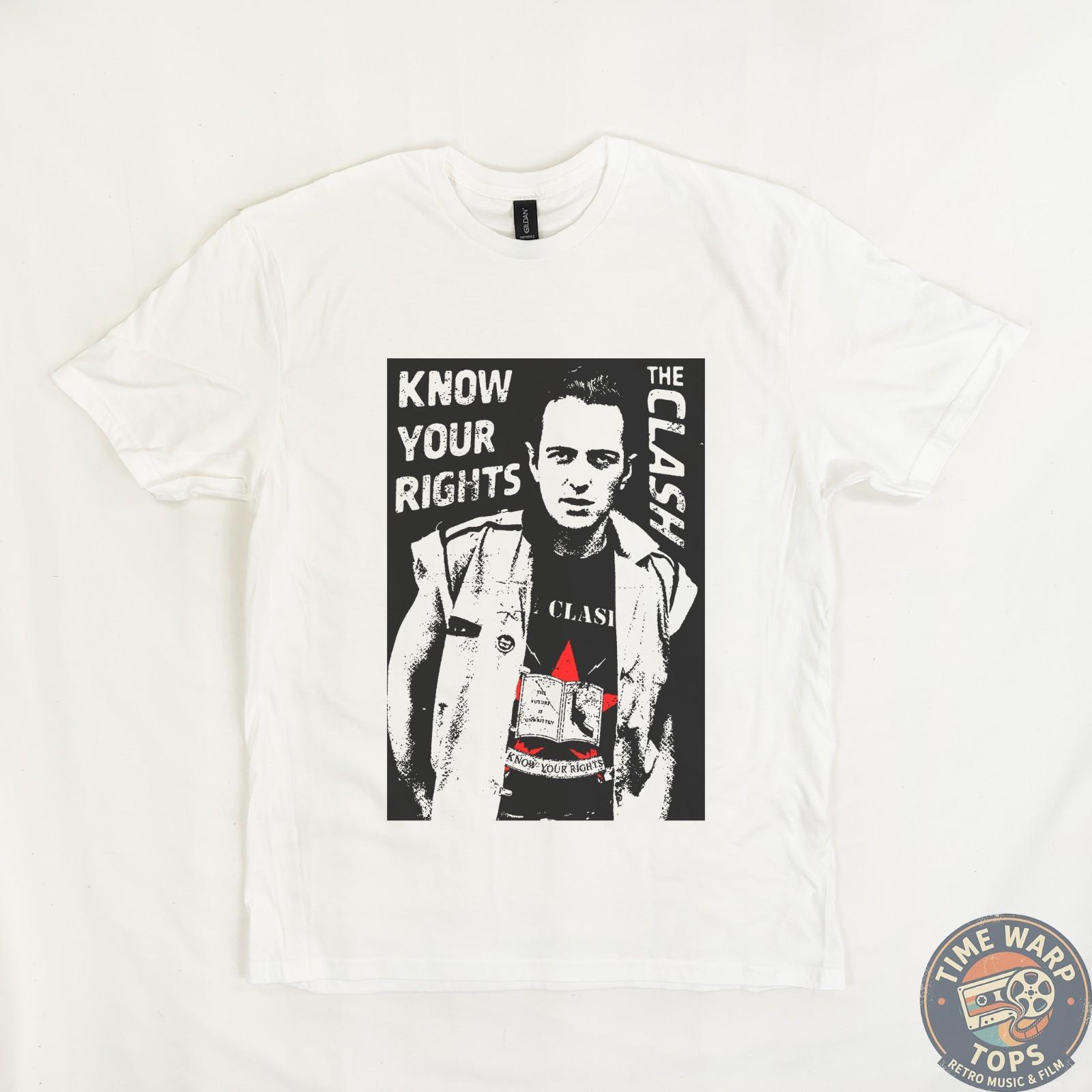The Clash Know Your Rights T-Shirt, Music Band Punk Rock Unisex T-Shirt XXXXL
