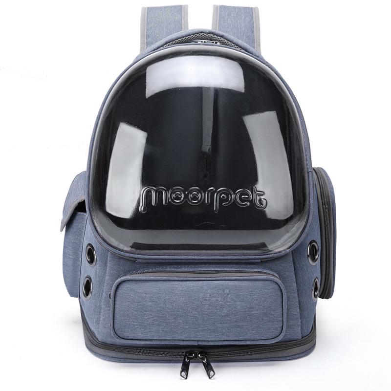 Large Capacity Transparent Pet Backpack - Breathable Space Capsule Design for Cats