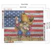 5D DIY Full Square Drill Diamond Painting Cowboy Gnome Kit Home Decor 50x40cm