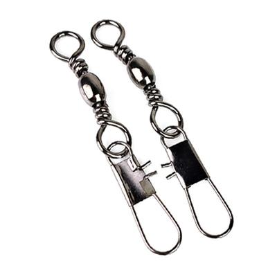 B-Typ Drehwirbel mit Sicherungsstift - Edelstahl Angelhaken