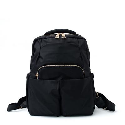 VITAFELICE Women's 10-Pocket Nylon Backpack (vnsb-604z) (Black)