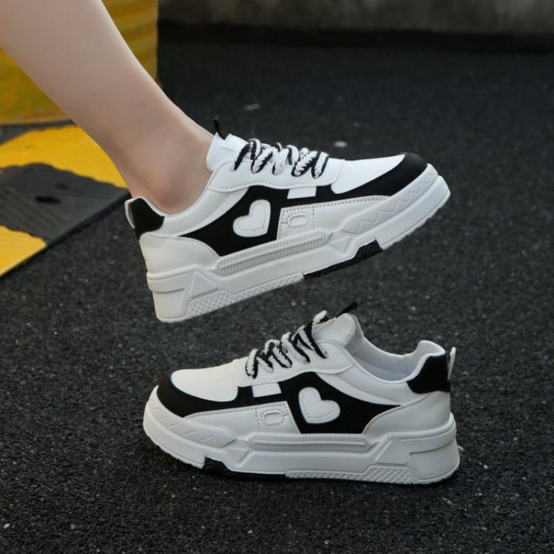 Neue Übergrößen Damen Schuhe Herbst Farbblock Schnürschuhe Freizeit Schuhe Outdoor Anti-Rutsch Plateau Schuhe De Mujer