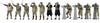 Bunker Studios Japanese Navy Figure Set 7 Battle Scene 3D Printer Assembly Kit BSTIJN70707 1/700 (Ship Crew, 1930-1945)