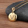 Nidin Top Quality Women Girls Initial Letter Necklace 26 A-Z Charm Neck Pendants Copper CZ Jewelry Personal Gifts Wholesale