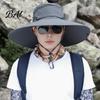 Windproof Hat for Riding Sun Men And Women, Breathable Wide Brim Fishing Outdoor Work Hat, UV Protection Cap Camping Hiking Gardening