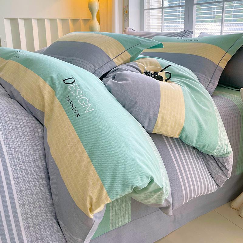 Cotton Brushed Twin Duvet Cover & Pillowcase Set for Dorms