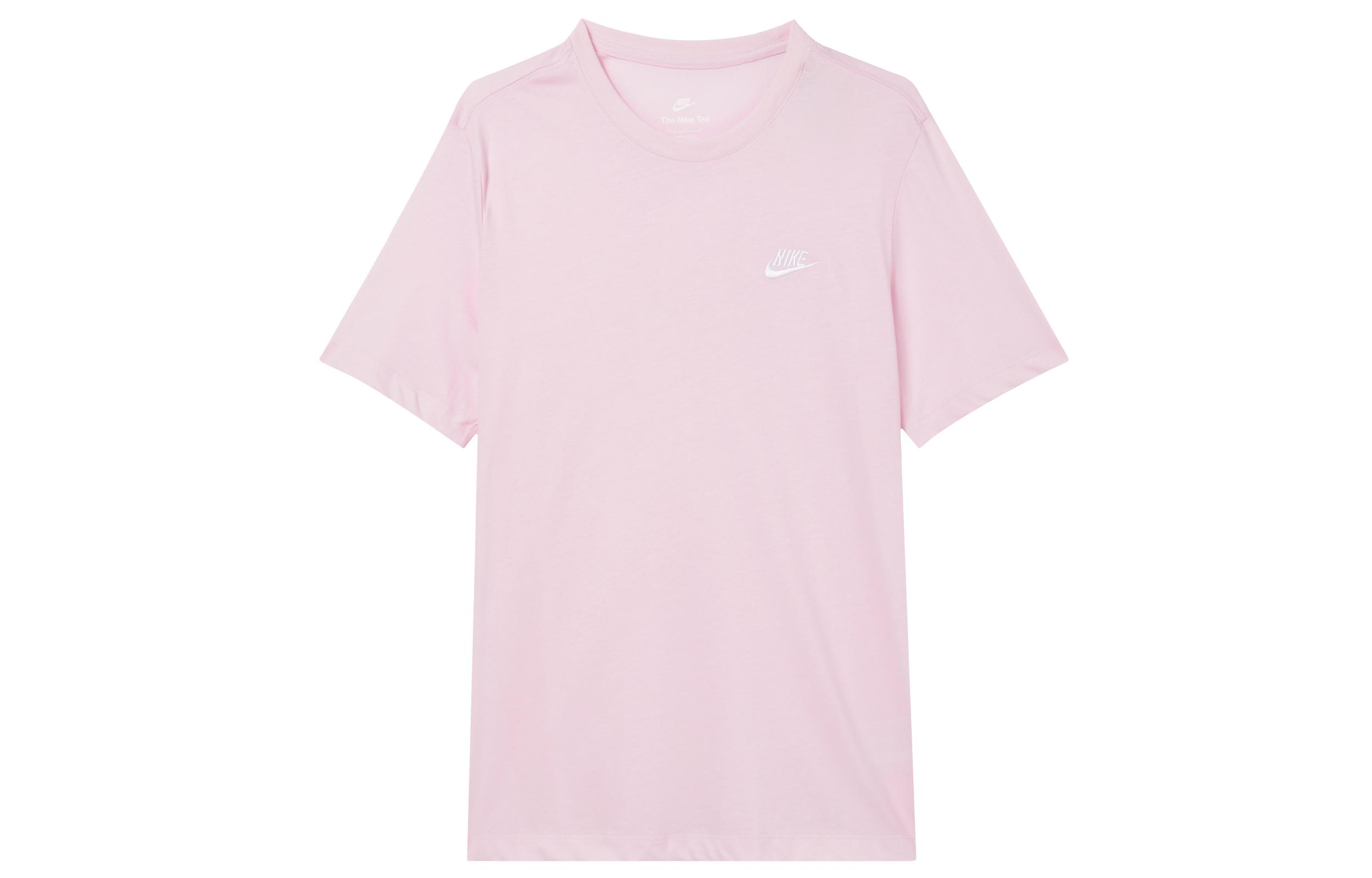 Nike Sportswear Club T Shirt Men s Foam Pink AR4999-667 L