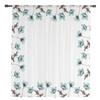 Blue Tulip Flowers Tulle Curtains For Living Room Sheer Curtain For Bedroom Window Blinds Voile Curtains