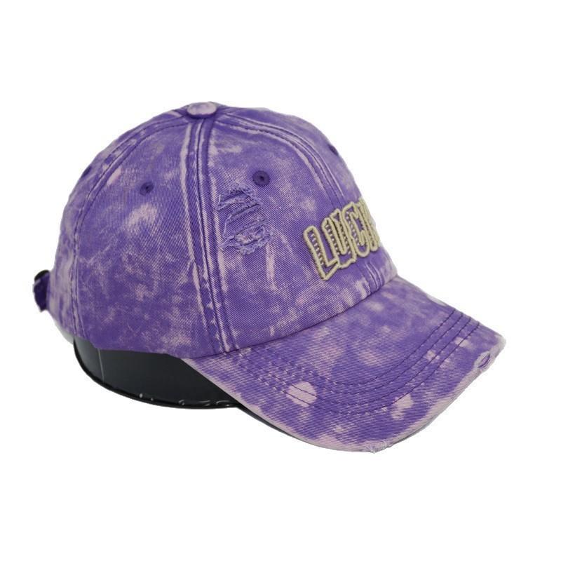 Vintage Cotton Baseball Cap With Embroidery And Wide Brim For All Seasons